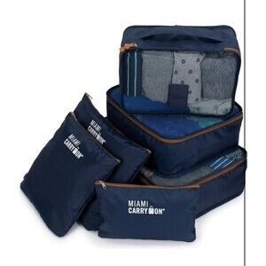 MIAMI CARRYON Set of 6 Packing Cubes, Traveler's Luggage Organizer